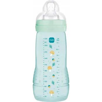 Kojenecká láhev MAM Kojenecká láhev Easy Active 330 ml s rychlým dudlíkem 4m+ antikoliková