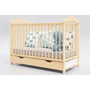 Dětská postýlka Alek s vyjímatelnými příčkami - přírodní