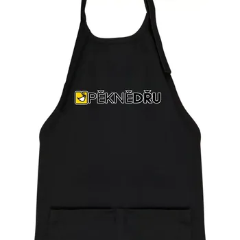 Kuchyňská zástěra Pěkně dřu lžíce - Dětská zástěra na vaření - Univerzální velikost ( Černá )