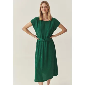 Dámské šaty Tatuum KREPOVANÉ MIDI ŠATY S LYOCELLEM – GIORGIA