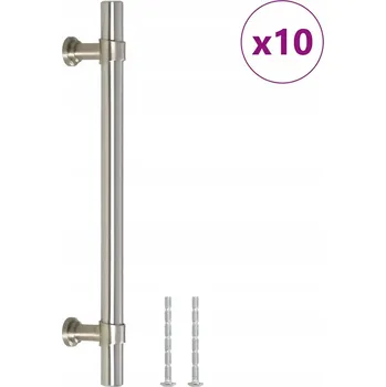 Nábytkové kování Retro nábytková úchytka , nerezová ocel , stříbrná, 192x32mm