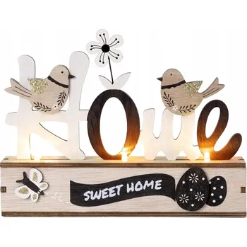 Obraz Valery Madelyn Dřevěná Velikonoční Dekorace s LED Světýlky