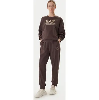 Pánská mikina EA7 Emporio Armani Mikina 7W000416 AF12473 U6063 Hnědá Relaxed Fit M