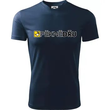 Chlapecké tričko Pěkně dřu lžíce - Dětské triko sportovní (dresovina) - 122 cm/6 let ( Námořní modrá (velmi tmavá - téměř černá) )