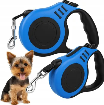 Vodítko pro psa AUTOMATICKÉ VODÍTKO PRO PSA DLOUHÉ 5 M SILNÉ S POJISTKOU PRO PSY DO 15 KG