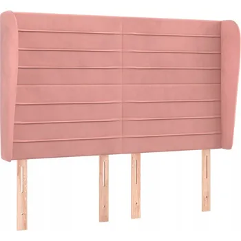 Čelo postele Uszak Samet Růžová 147x23x118cm
