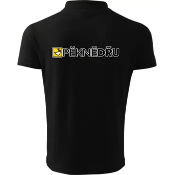 Pánská košile Pěkně dřu lžíce - Polokošile pánská Pique Polo 203 - XL ( Černá )