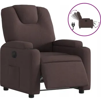 Křeslo Elektrické křeslo s polohovatelným opěradlem, 74x88x97 cm, tmavě hnědá