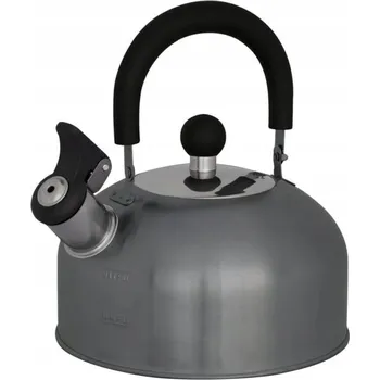 Konvice na čaj Konvice s píšťalkou z oceli pro kempování Whistling kettle 1,5l EuroTrail