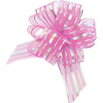 Stuha Stuha stahovací - organza LUX - 5/135 cm - růžová - 161601