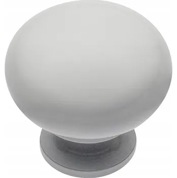 Nábytkové kování Úchytka knopka nábytková BERGAMO GTV bílá