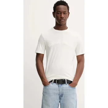 Pánské tričko Bavlněné tričko Guess Jeans M5YI05.K8HM0 béžová 02X, vel. L