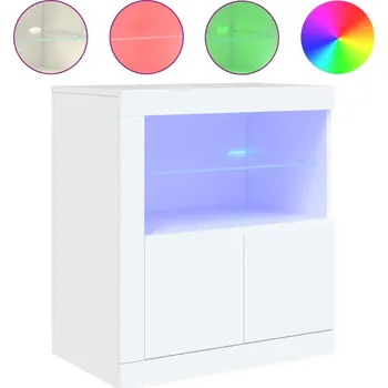 Komoda Komoda LED RGB bílá 60,5x37x67 cm