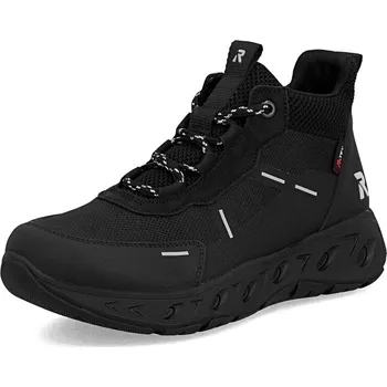 Dámská zimní obuv DÁMSKÉ KOTNÍKOVÉ BOTY RIEKER M6500-00 ČERNÁ Barva: ČERNÁ, Velikost: 38