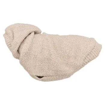 Obleček pro psa Mikina CARSON s kapucí, písková - M: 45cm, hruď: 64cm, krk: 44cm