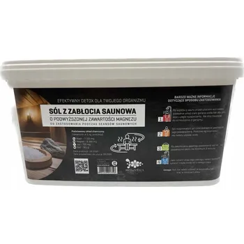 Sůl ze Zabłocia do sauny 4 kg přírodní HOŘČÍK DETOX ideální do sauny
