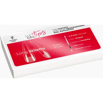 Lak na nehty VICTORIA VYNN Tipy na nehty Long Stiletto 500 pcs