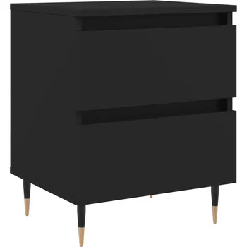 Noční stolek Noční stolek imitace dřeva 40x35x50 cm, černý