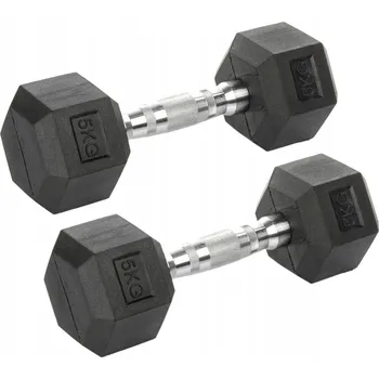 Železné činky pevné Allbrand 2x 5 kg