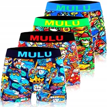 Boxerky PÁNSKÉ KLASICKÉ BAVLNĚNÉ BOXERKY BAREVNÉ SADA 4 KUSY *XXL