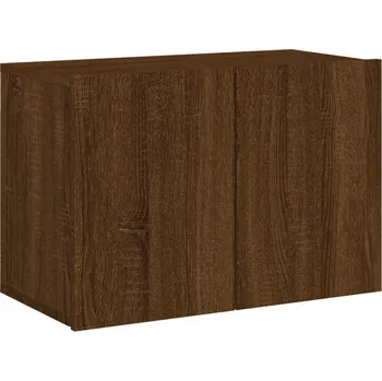 Televizní stolek TV stolek dřevěný 60x30x41 cm hnědý