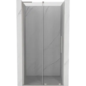 Mexen Velar L sprchové dveře posuvné 120 cm, transparentní, kartáčovaný nikl - 871-120-003-01-97 Sprchové dveře