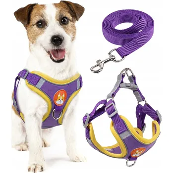 Vodítko pro psa NASTAVITELNÉ RAMENNÍ POPRUHY PRO PSA NEBO KOČKU VODÍTKO 150 CM BEZTLAKOVÉ POHODLNÉ L