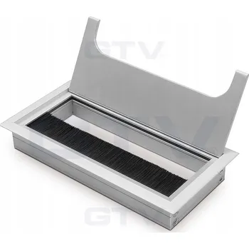 Obraz Kabelová průchodka obdélníková x 8 cm kovová šedá