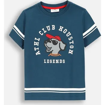 Chlapecké tričko Coccodrillo dětské tričko modré bavlna velikost 104