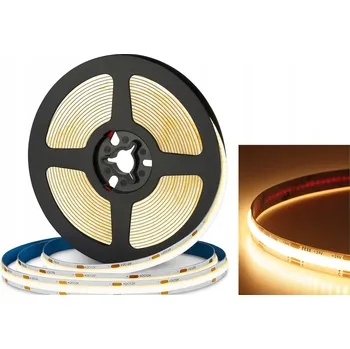 LED páska LED Neon COB pásek 24V 320 diod 3000K teplá barva HOMOGENNÍ 8MM 10m