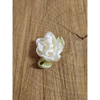 umělá květina Saténový květ 22x35 mm krémová