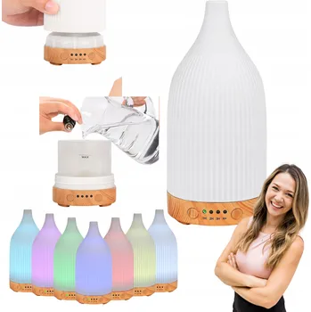 Aroma difuzér DIFUZÉR DIFUZÉR PRO ESENCIÁLNÍ OLEJE 7 BAREV LED AROMATERAPIE