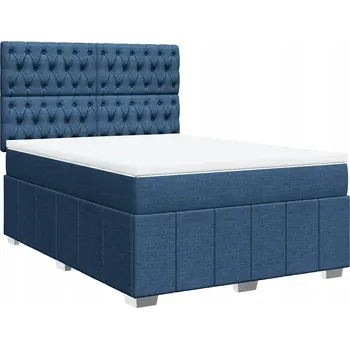 Postel Rám postele boxspring 160x200 cm, modrý