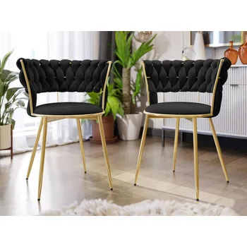 Jídelní židle Set dvou jídelních židlí Archie DC-1141, Barva: 77-černá MIRJAN 5903211338137