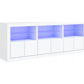 Komoda Komoda s LED osvětlením bílá 181,5x37x67 cm