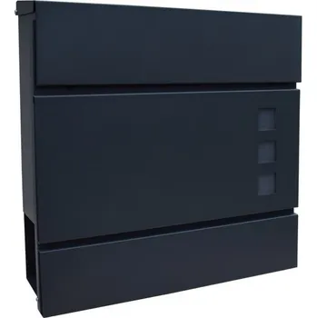 Poštovní schránka Poštovní schránka Eurobox se stojanem na časopisy Stahl , šedá