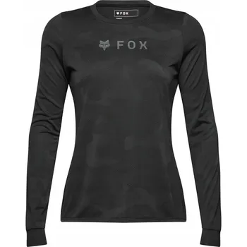 cyklistický dres Dámský cyklistický dres s dlouhým rukávem FOX RANGER Tru Dri LS Jersey Black, velikost M