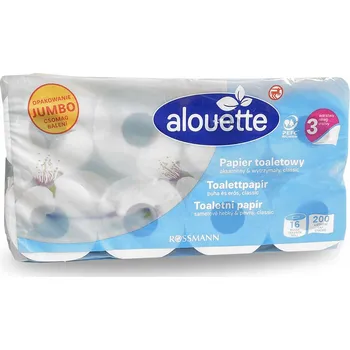 Toaletní papír Toaletní papír bez vůně Alouette 16 ks