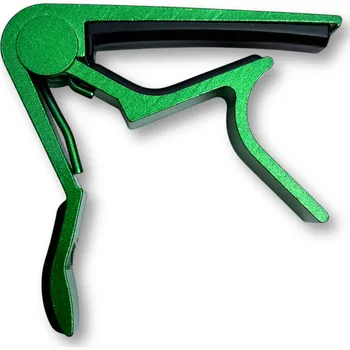 Kytara Profesionální kapodastr PRO zelený, kovový pro kytaru a ukulele