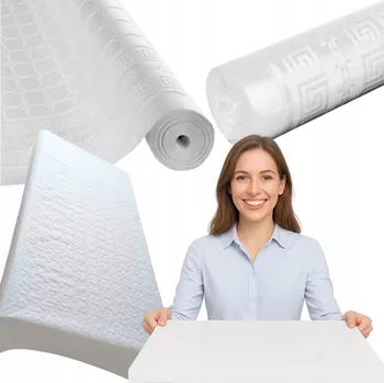 ubrus Papírový ubrus odolný proti skvrnám bílý obdélníkový 120x5000 cm