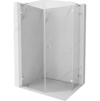 Mexen Lunar L pětiúhelníková sprchová kabina, pravá 90 x 100 cm, transparentní, chrom - 831L-090P-100L-01-00-P Sprchové kouty