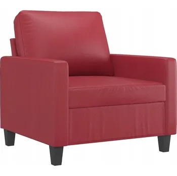 Křeslo Křeslo Vínová Červeň 78x77x80 cm - Umělá Kůže