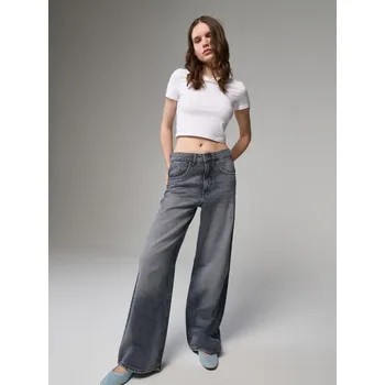 Dámské džíny Džíny baggy - 38 - House - šedá - 732FV-90J