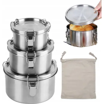 Svačinový box Ekologická kovová krabička na svačinu a opakovaně použitelné bento