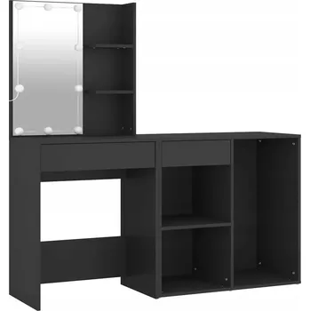 Toaletní stolek Toaletní Stolek černý 60 x 140 x 40 cm