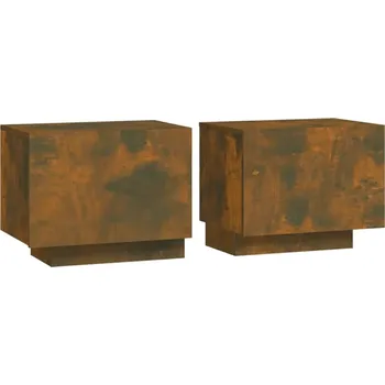 Noční stolek Noční stolek z dřevotřísky 100x35x40 cm, kouřový dub