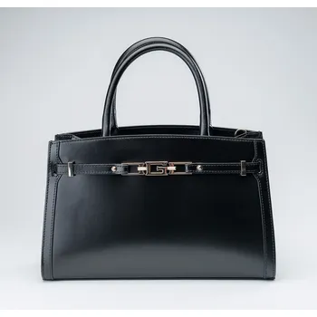 Kabelka Kabelka GUESS CRISTINA EAST WEST SATCHEL HWCRPLL4106-BLA – Černá