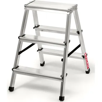 Žebřík ŽEBŘÍK ŽEBŘÍK 2x3 OBOUSTRANNÝ SKLÁDACÍ SILNÝ 125kg POLSKÝ VÝROBEK