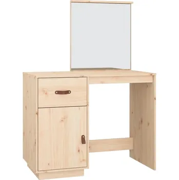 Toaletní stolek Borovice Toaletní Stolek z borovicového dřeva, hnědý, 95 x 134 x 50 cm