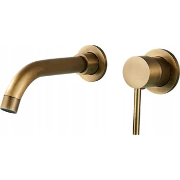 Vodovodní baterie Umyvadlová baterie pod omítku Ari SLIM TUBE zlatá